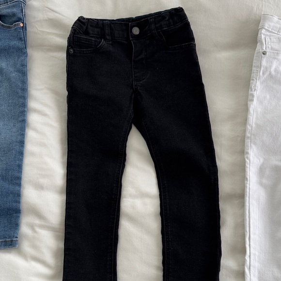 Stylish Kids Denim Jeans - Blue, Black, and White - Picture 4 of 9